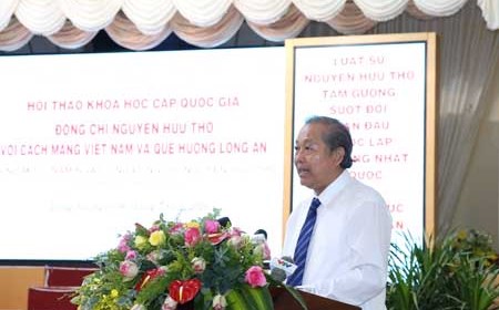 Đồng chí Nguyễn Hữu Thọ mãi mãi là niềm tự hào cho các tầng lớp nhân dân